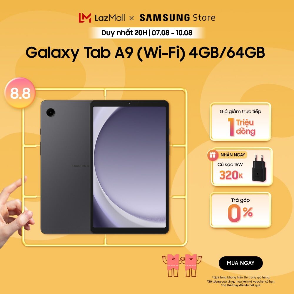 Máy tính bảng Samsung Galaxy Tab A9 (Wi-Fi) 4GB/64GB