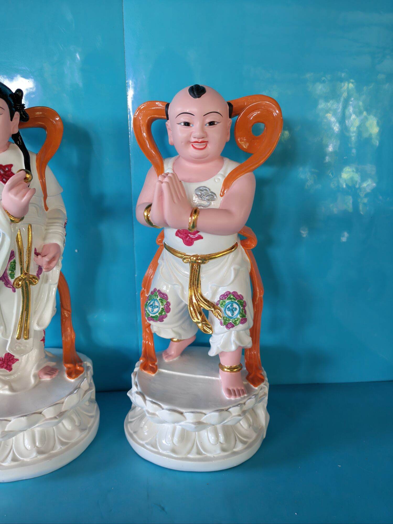 Tượng Quan Âm Bồ Tát, Tiên Đồng Ngọc Nữ cao 30cm