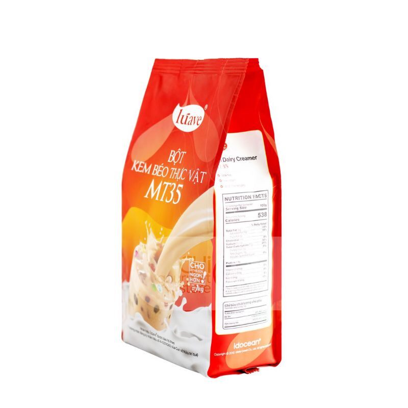 Tách lẻ 100gram Bột kem béo pha trà sữa Luave MT35