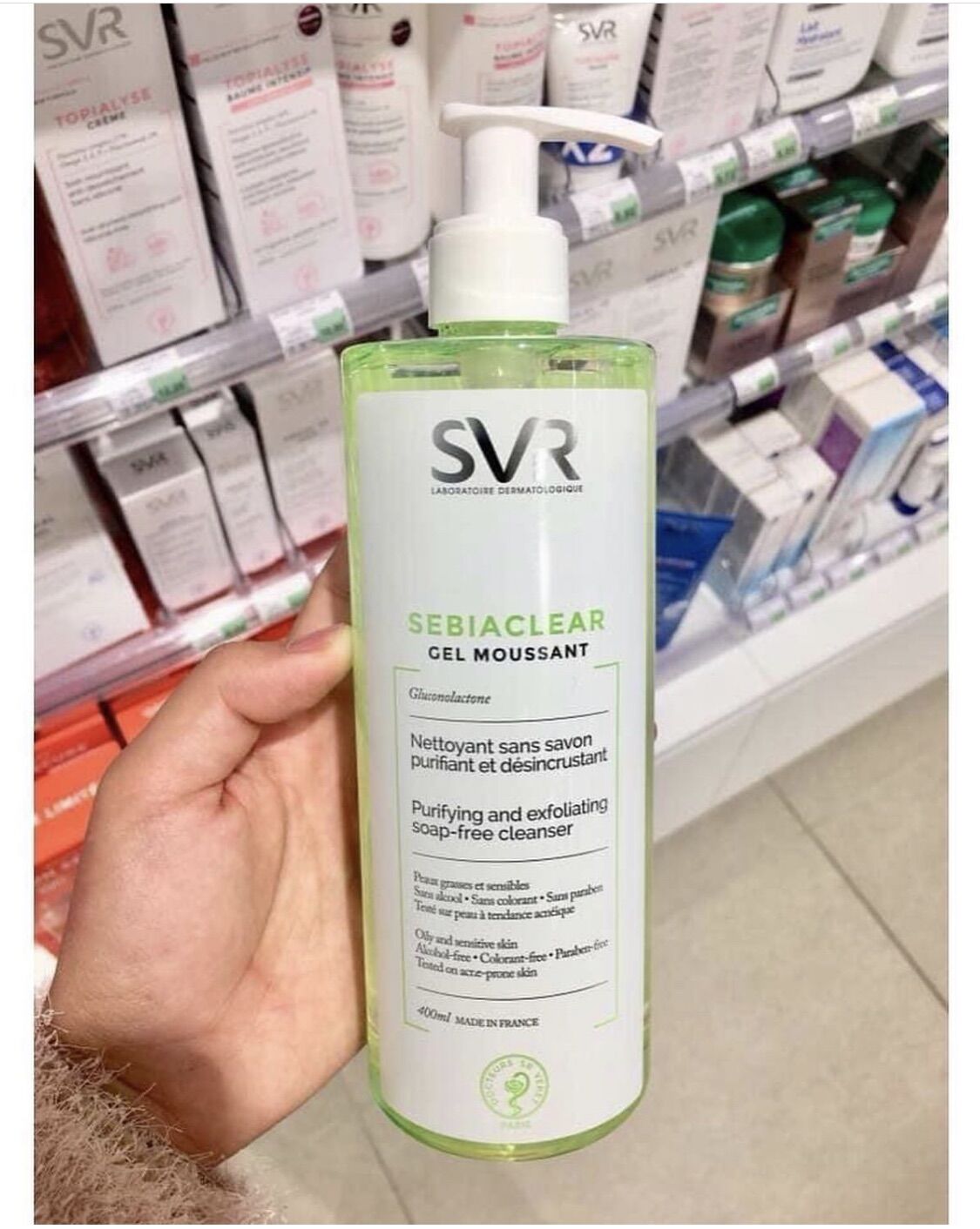 [HCM]Sữa rữa mặt SVR Sebiaclear cho da dầu 400ml