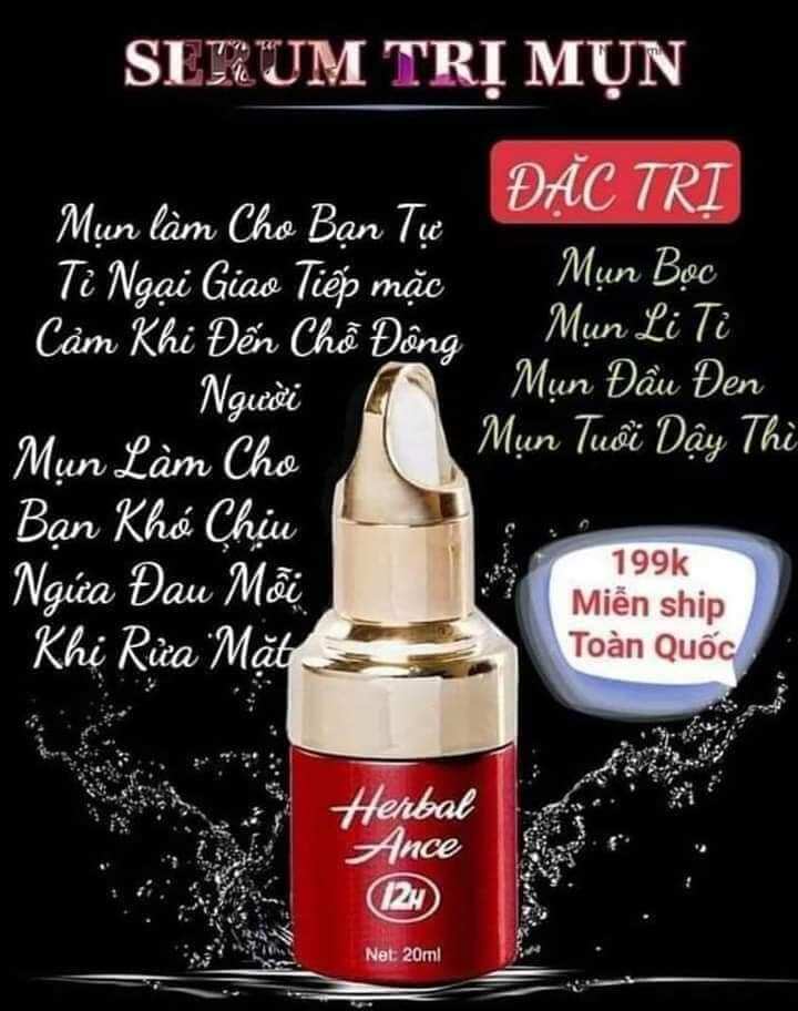 Sirum chấm mụn 24h huỳnh đỗ chuyên các loại mụn mũ mụn bọc đc quét camera hàng chính hãng