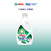 Nước Giặt Gel ARIEL 10X Sức Mạnh Giặt Sạch Chuyên Gia Cửa Trước/Cửa Trên Hương Downy Nắng Sớm Chai 2.7KG/2.9KG