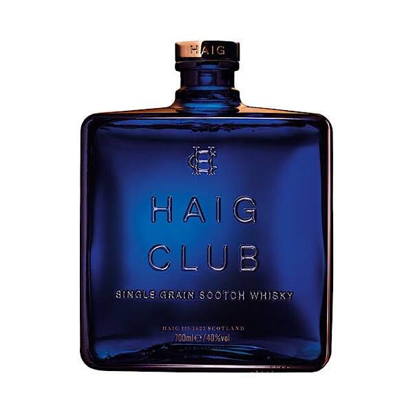 Vỏ chai ruou ngoại haig club thủy tinh xanh dương rất đẹp.chai rỗng không có chất lỏng bên trong.