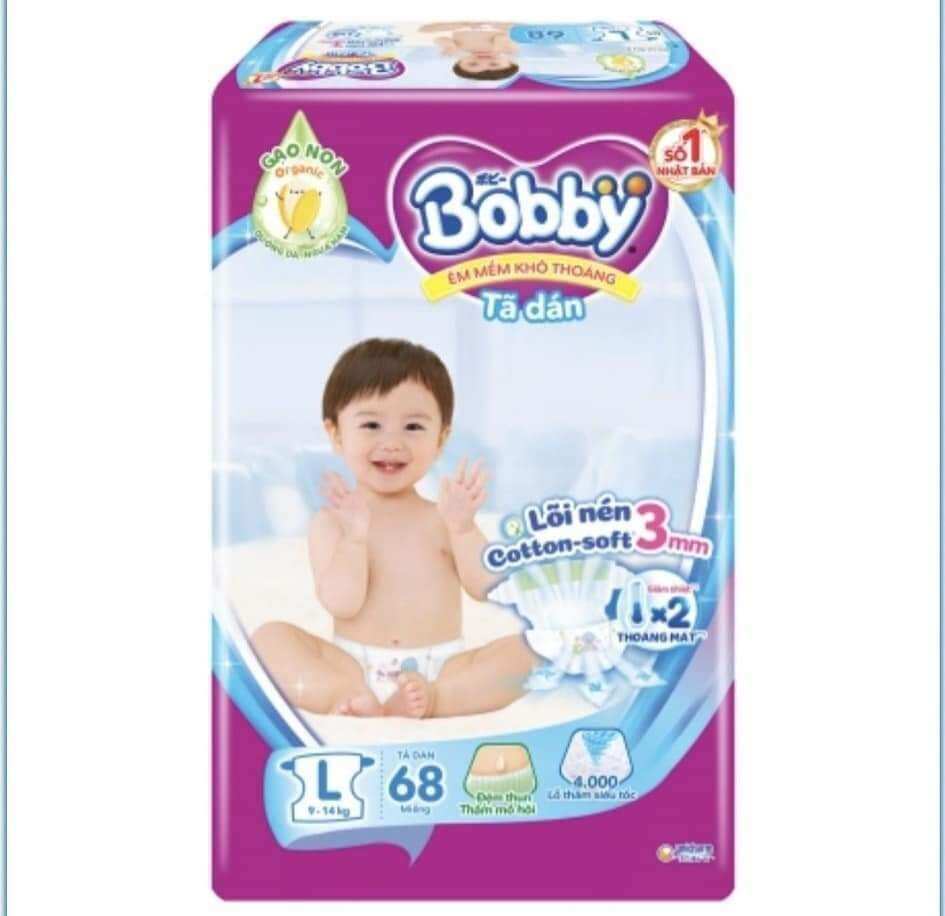 [CỘNG MIẾNG] TÃ DÁN BOBBY S80+2/M76+6/L68 CHO BÉ