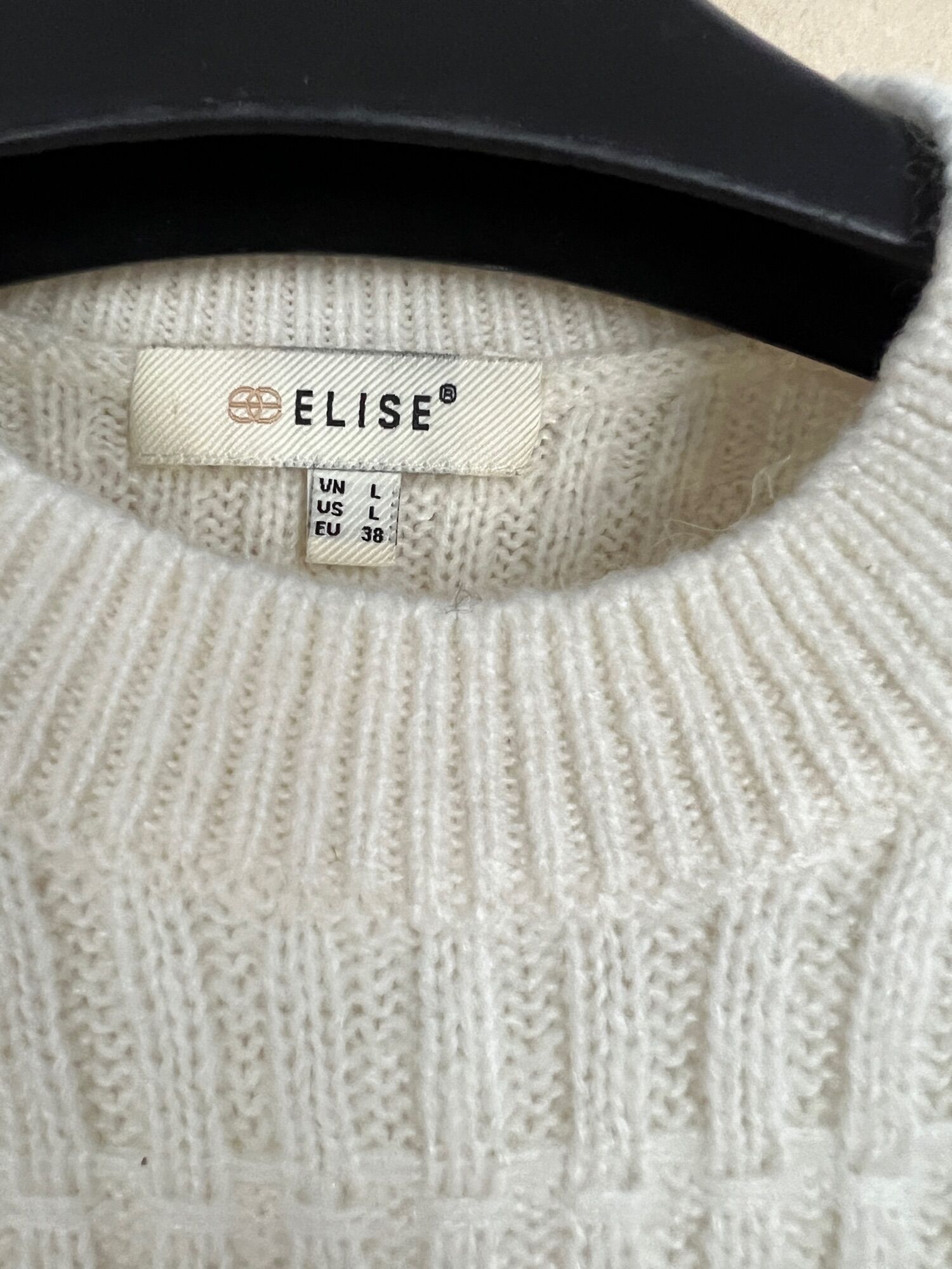 Áo Len Elise sz L new 99%