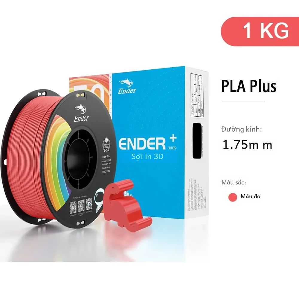Máy in 3d creality pla plus filament 1.75mm độ bền nâng cấp độ chính xác chiều +/- 0.03mm 1kg spool ender pla + filament