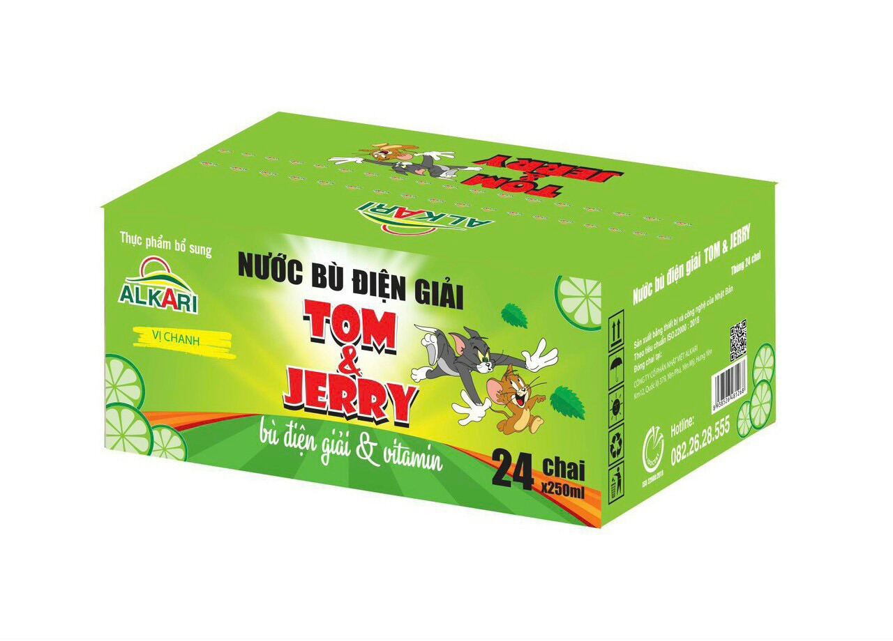 Nước điện giải vị chanh Tom & Jerry- Phục hồi sức khoẻ