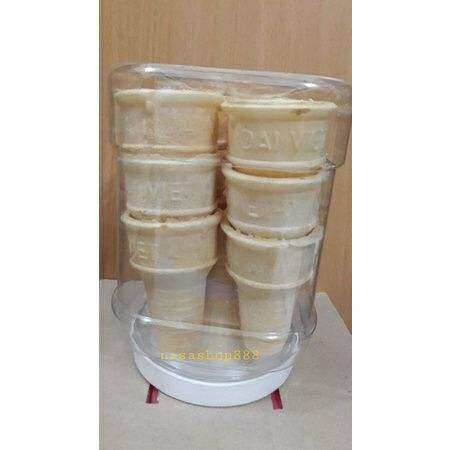 Hũ 13 cái bánh ốc quế đựng kem