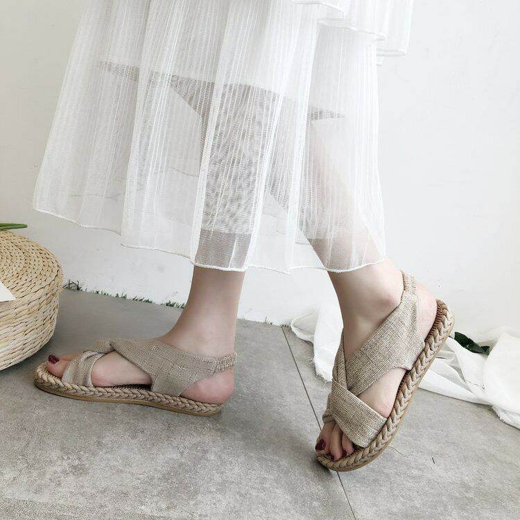 Giày sandal quai chéo vintage