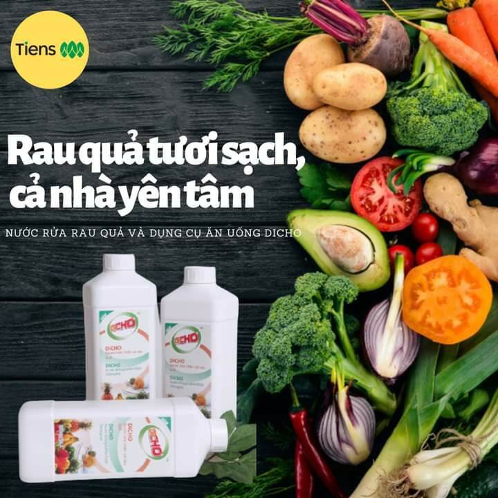 Nước rửa rau quả và dụng cụ ăn uống DiCho. - Bác sĩ Nhà bếp.
