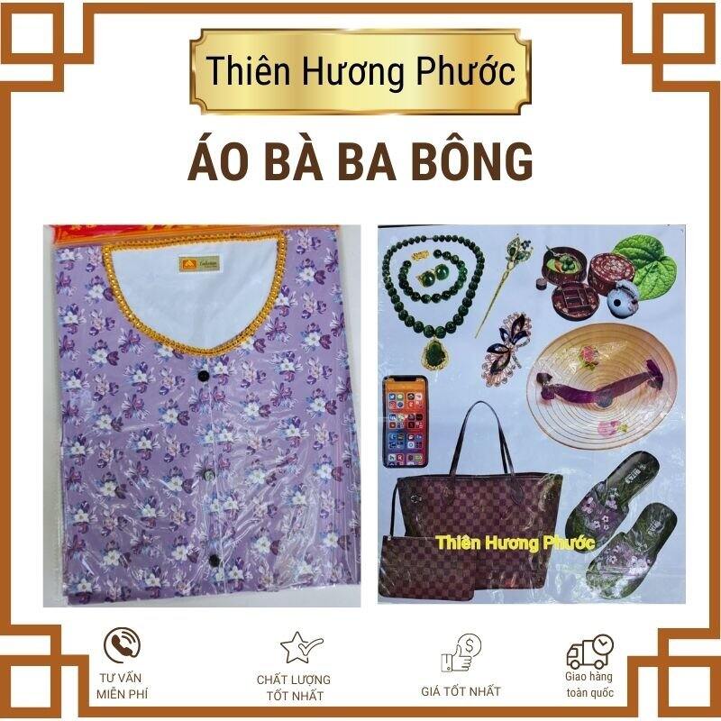 Quần áo bà ba bông cao cấp vàng mã