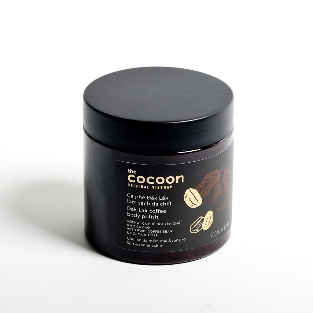 Tẩy da chết cơ thể Cà phê Đắk Lắk Cocoon 200ml