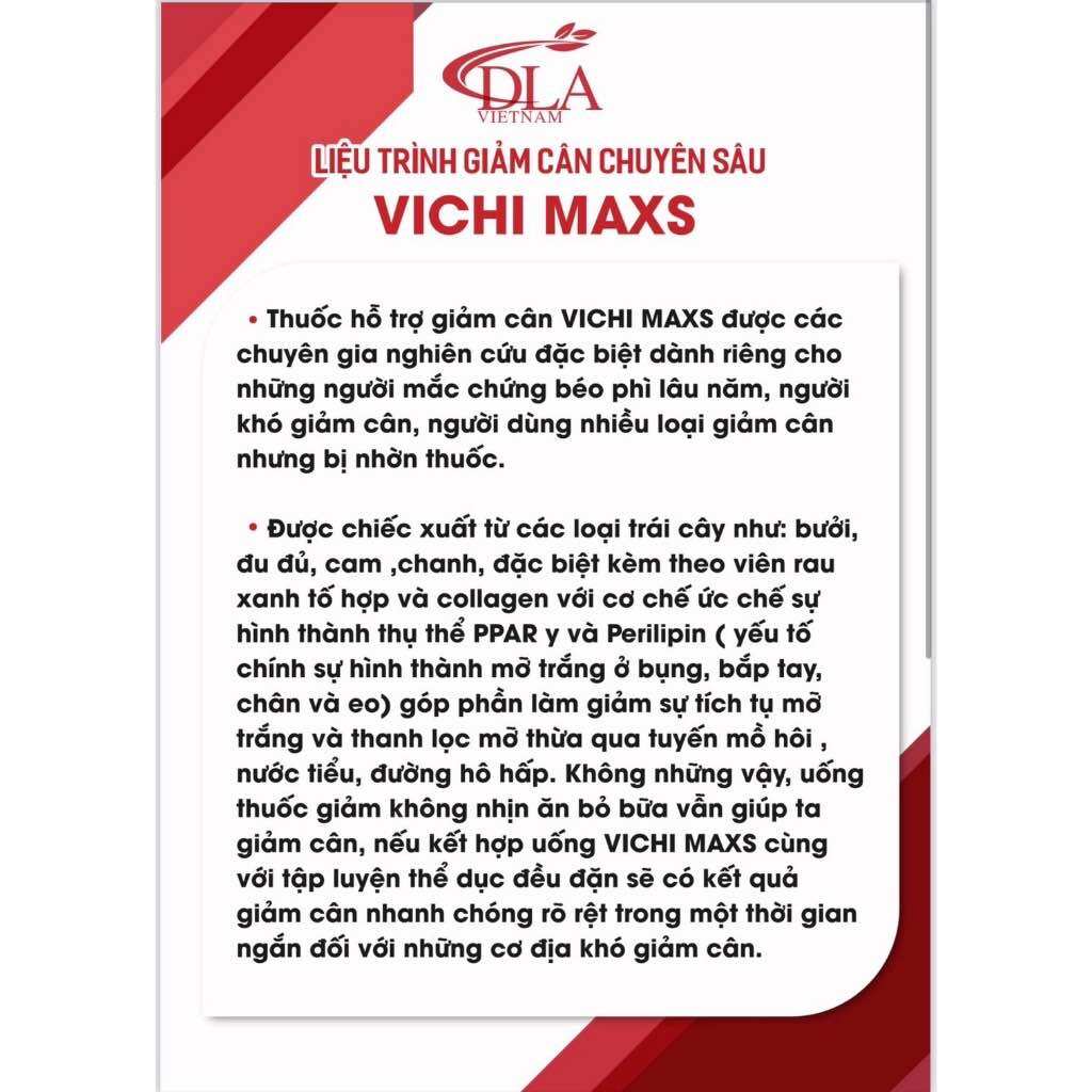 VICHI MAXS & DETOX9 PLUS combo giảm cân cho cơ địa lờn