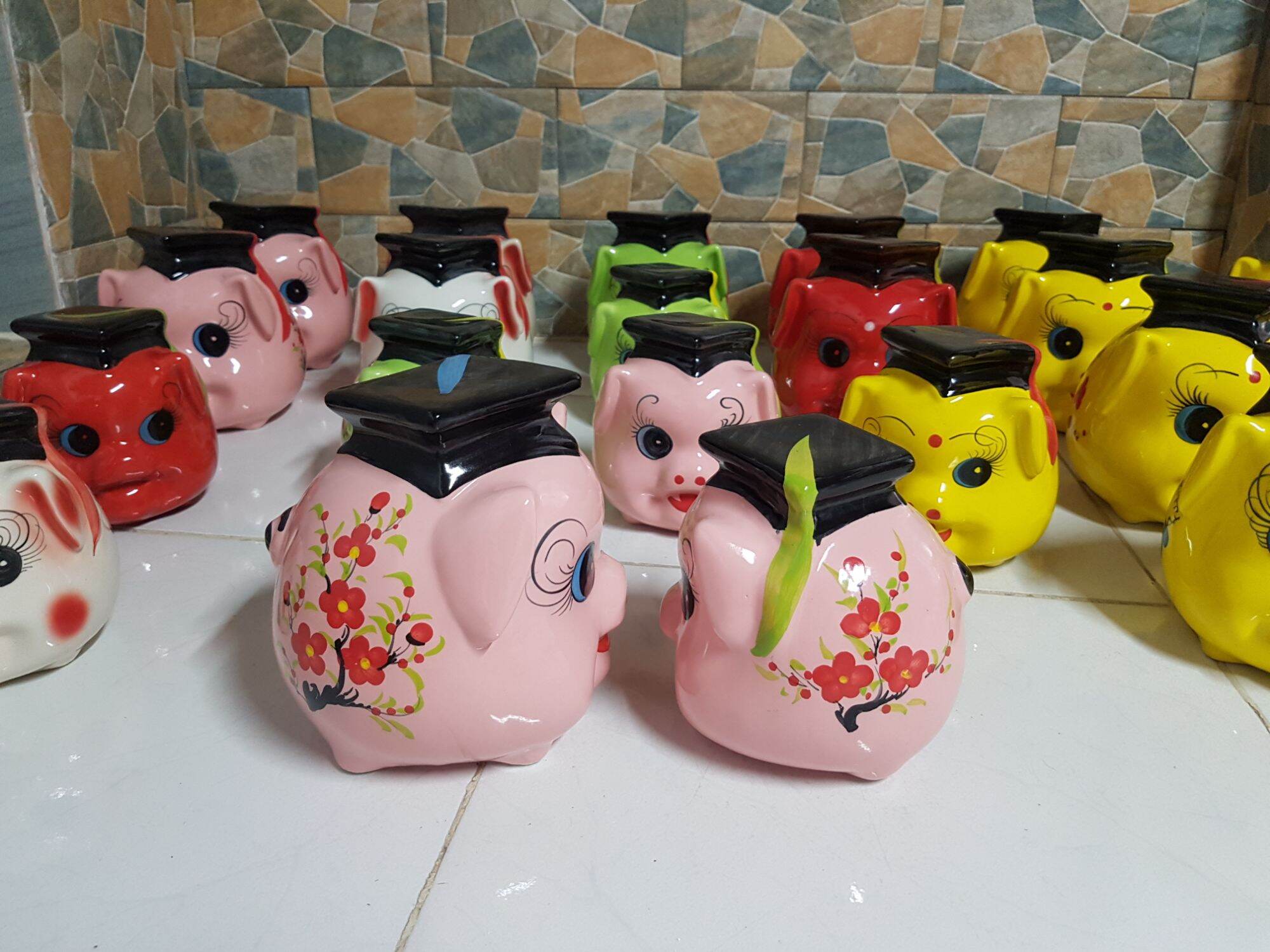 Saving Tube Ceramic Money Saving Piggy Bank
