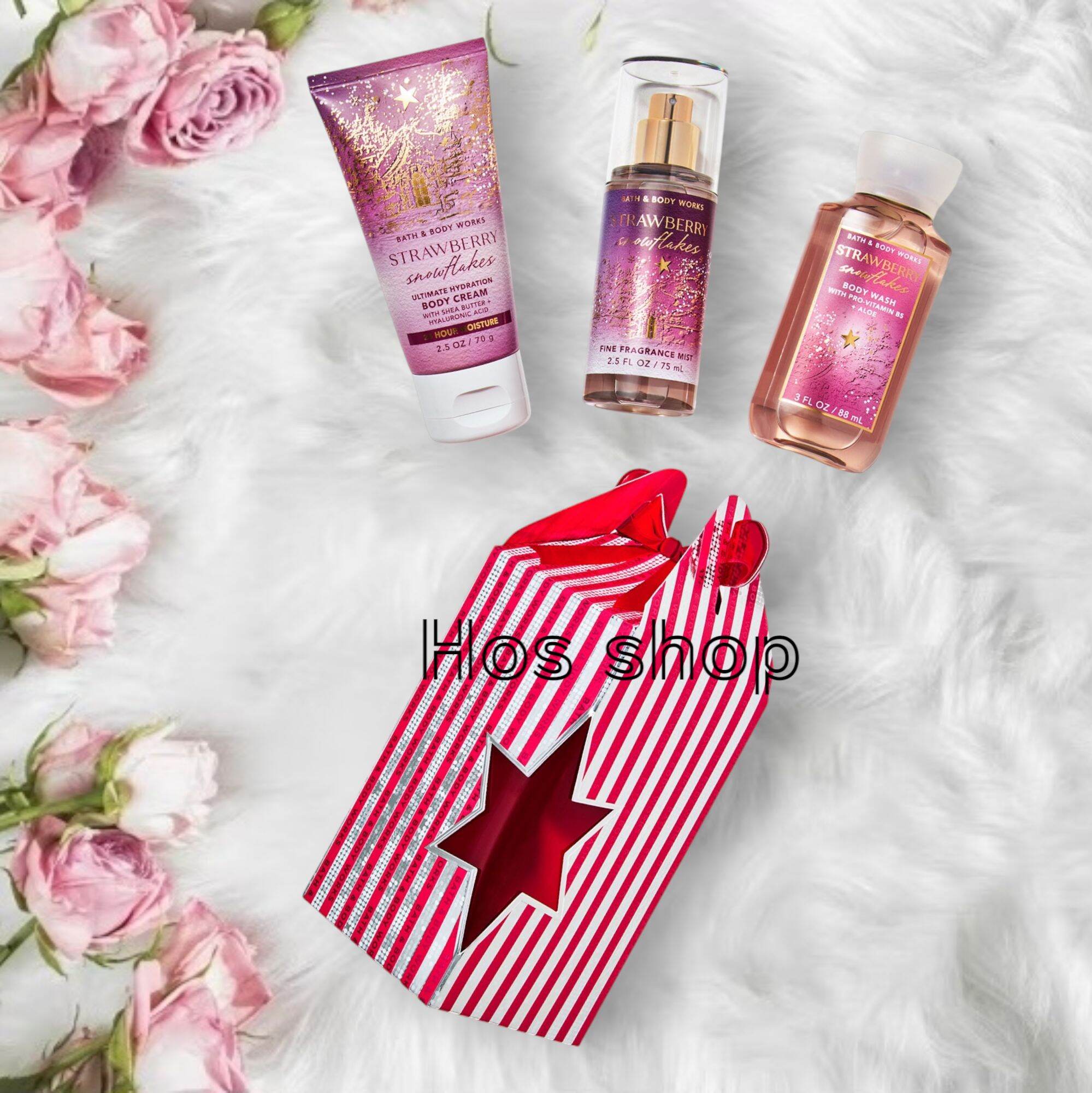 Bộ sản phẩm tắm dưỡng xịt thơm mini 3 món Bath and Body Works