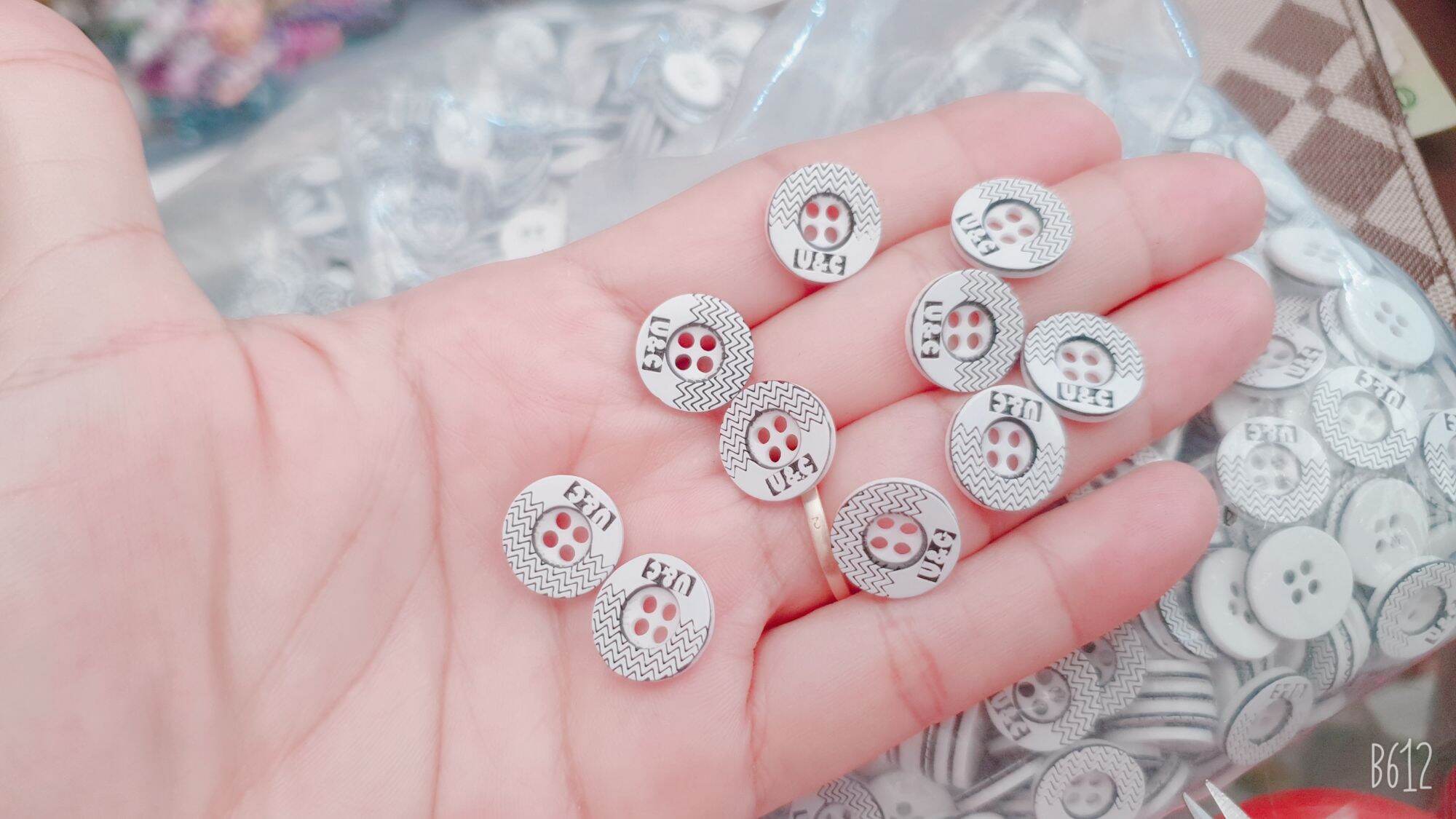 Combo nút sơ mi kiểu 12mm