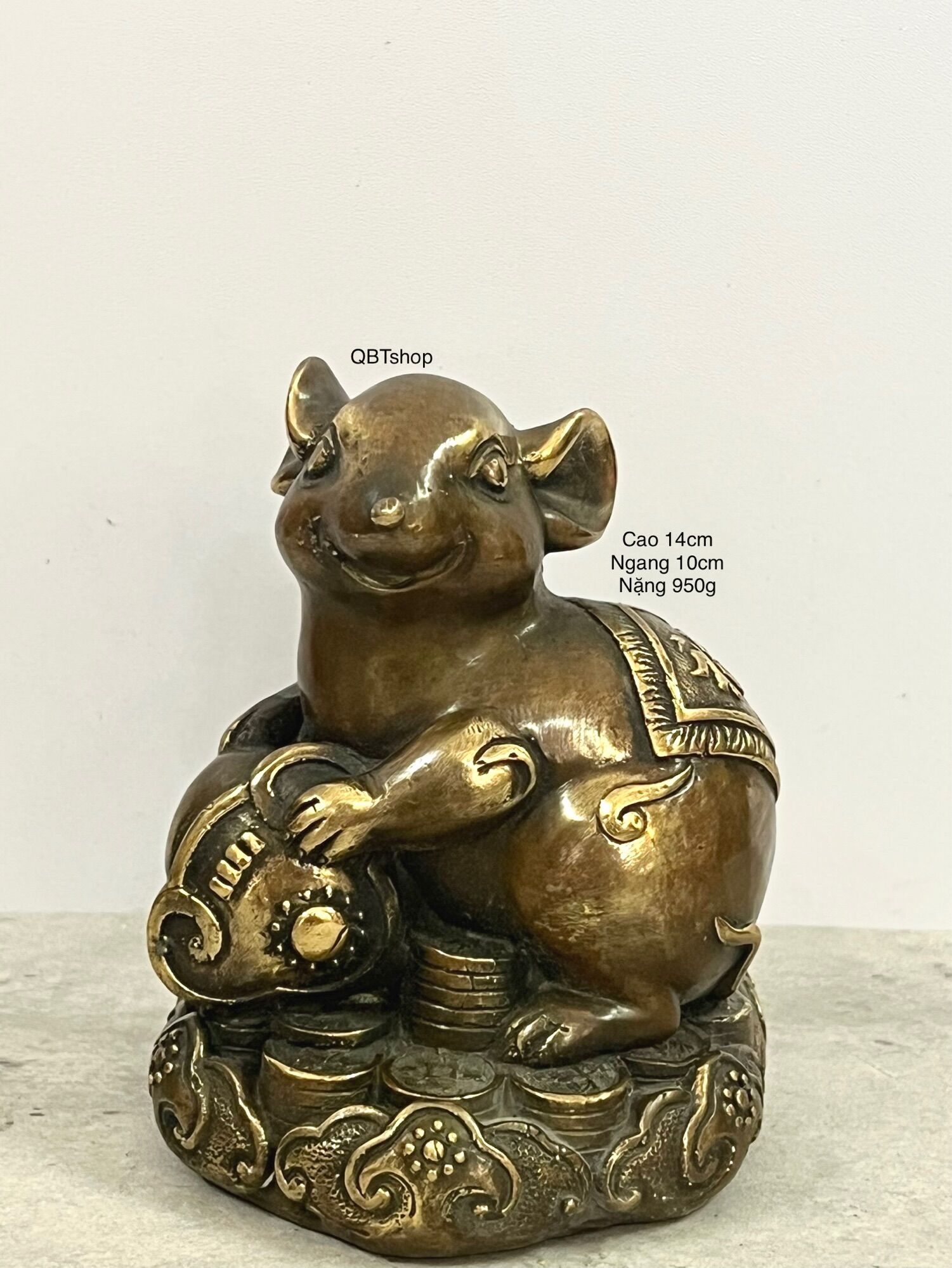 Chuột kim tiền - Tý đắc lộc bằng đồng phong thuỷ