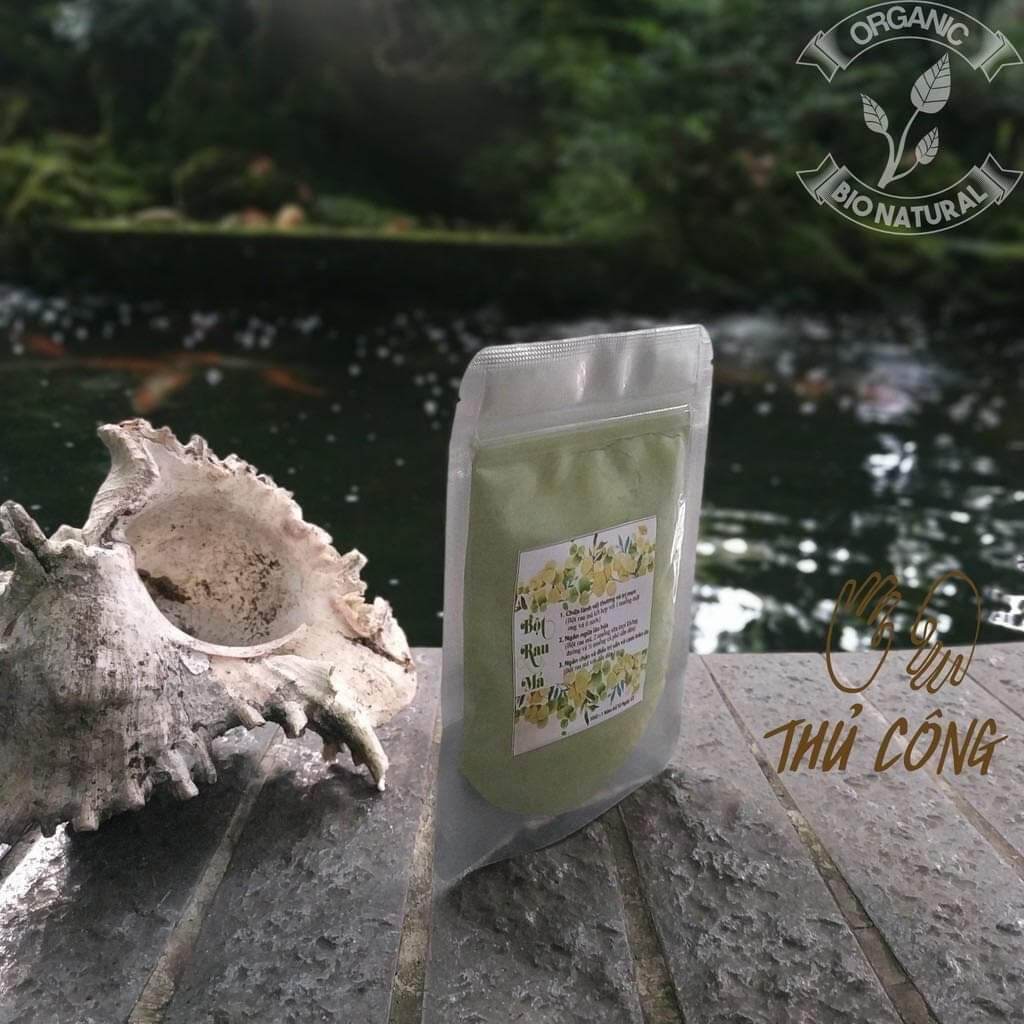 Bột mặt nạ bột rau má handmade
