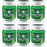 Combo 6 Hủ 551g kẹo Gum không đường Lotte Xylitol hương Lime Mint