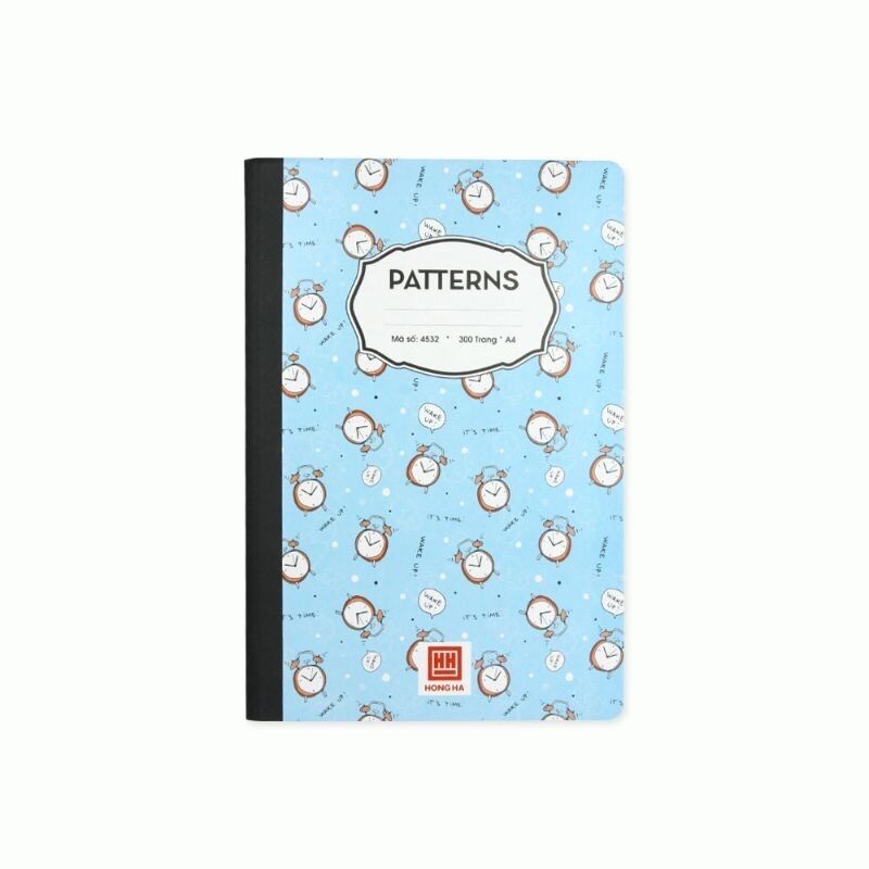Vở viết, vở kẻ ngang 200 trang (4530) Hồng Hà Patterns A4 [RẺ VÔ ĐỊCH]