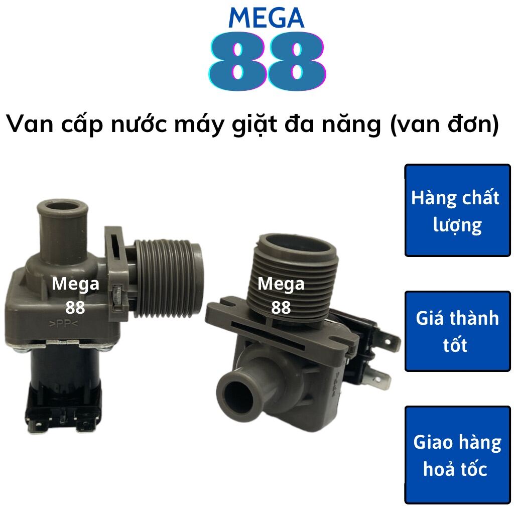 Van cấp nước máy giặt Panasonic ( van đơn - loại tốt ) - van điện từ máy giặt panasonic - Mega88