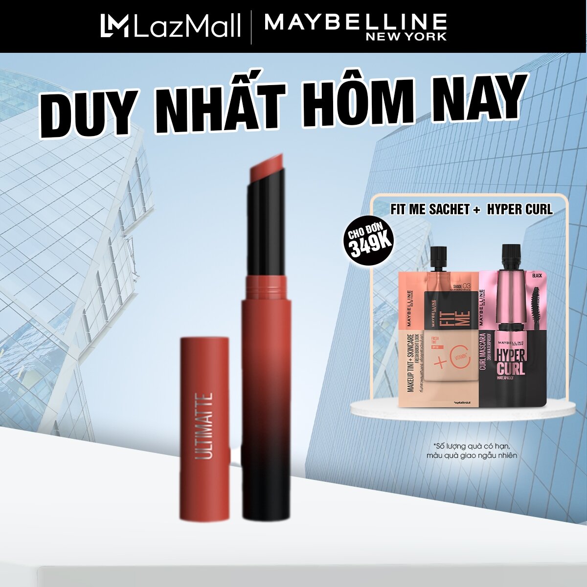 Son Lì Mịn Môi Siêu Nhẹ Cao Cấp Maybelline New York Color Sensational Ultimatte 1.7g
