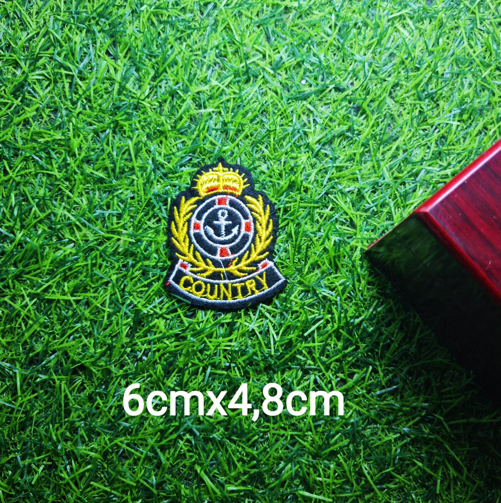 Sticker patch logo thêu ủi dùng trang trí quần áo ms876437