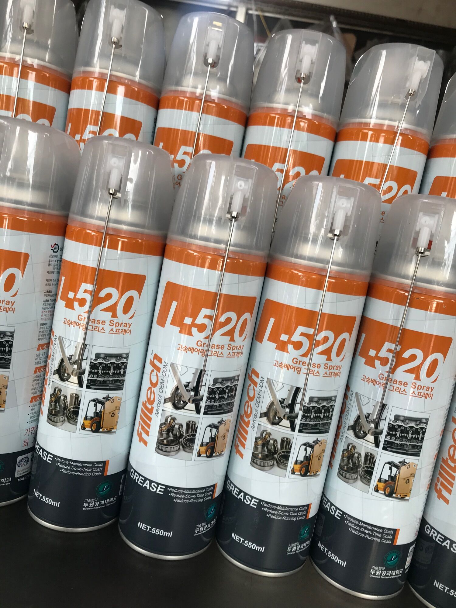 MỠ BÒ NƯỚC HÀN QUỐC DẠNG XỊT L520 dung tích 550ml