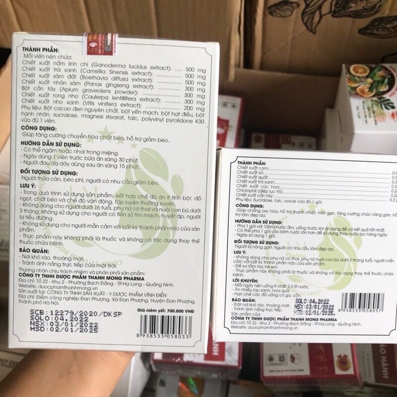 KẸO GIẢM CÂN SÂM PLUS SBODY GREEN + 15 gói trà detox