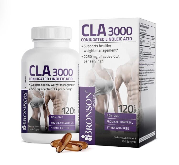 Viên uống hỗ trợ kiểm soát cân nặng và tăng cơ Bronson CLA 3000 Extra High