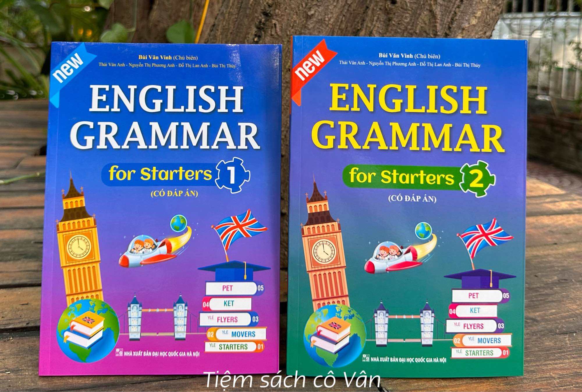 Combo 2 cuốn English Grammar for Starters 1 + 2  có đáp án