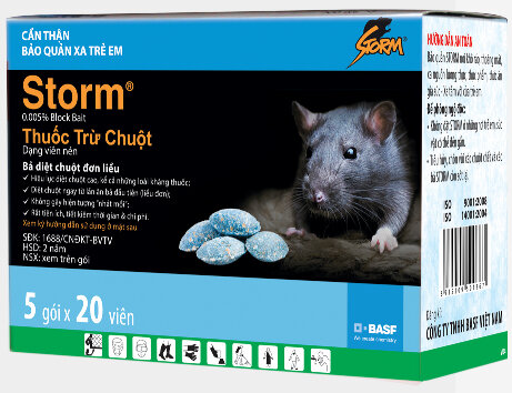 Viên kẹo chuột Storm 20 viên
