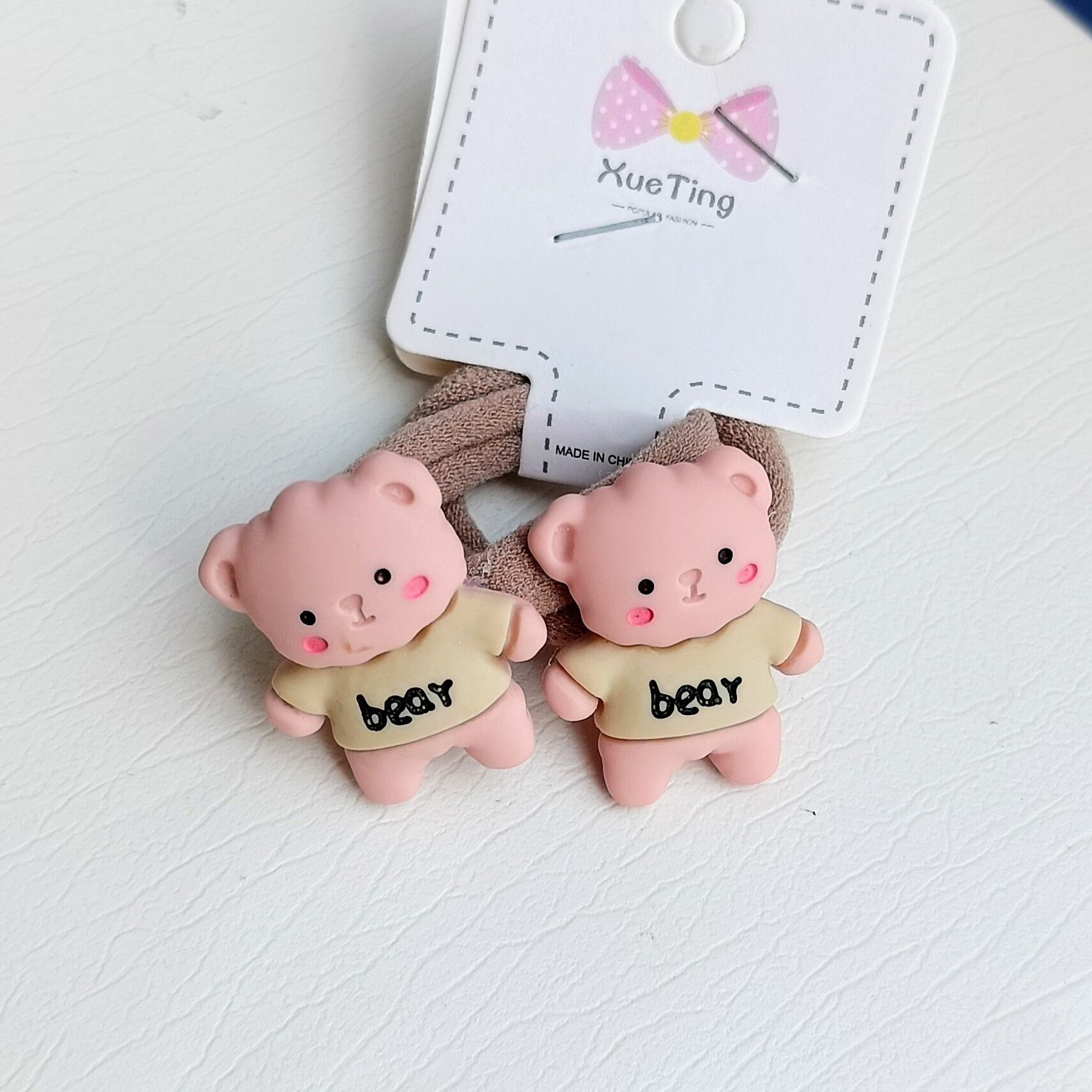 Sét 2 dây thun cột tóc đính charme hoạ tiết dễ thương cho bé