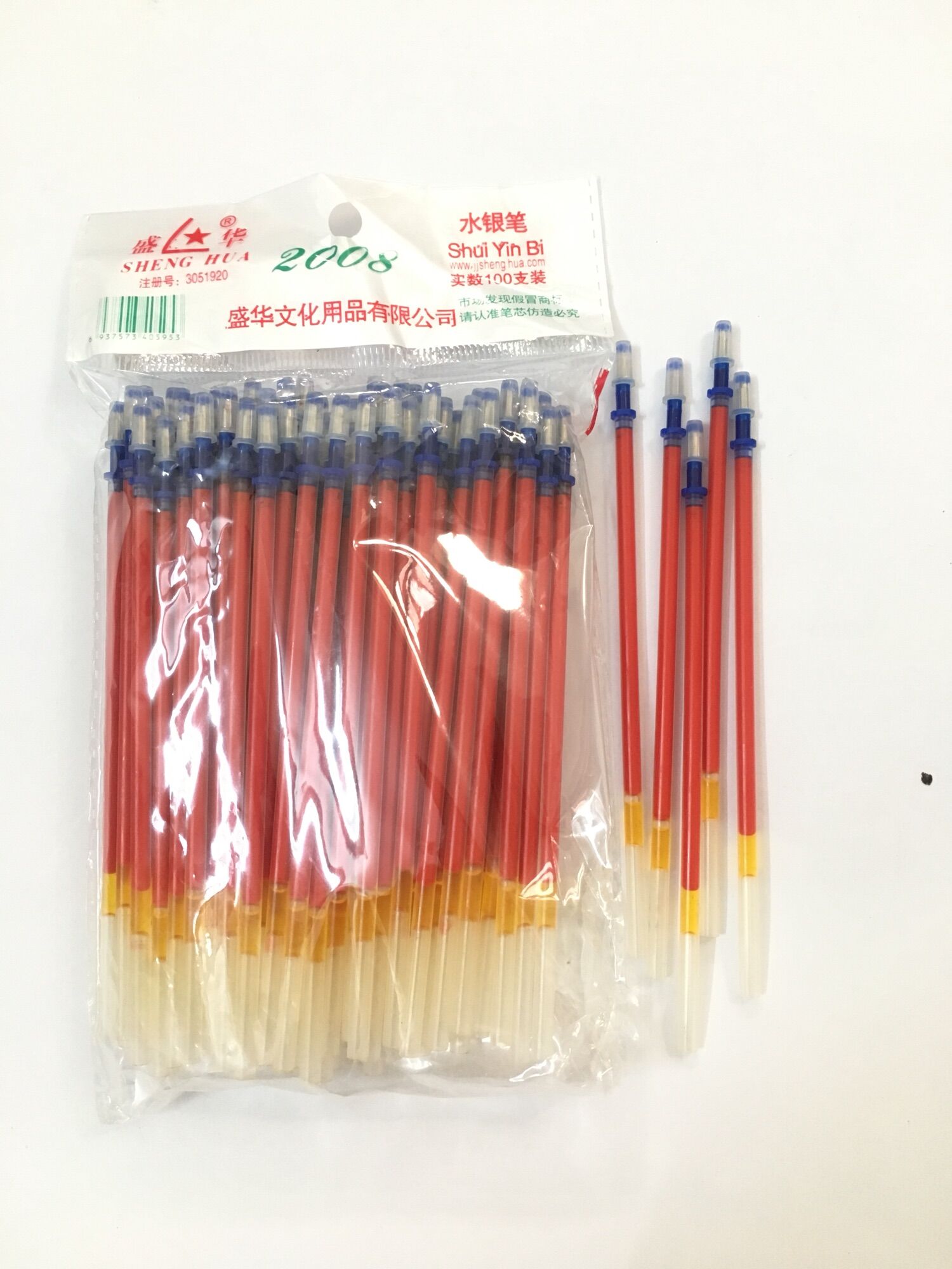 Túi ruột bút nhũ màu đỏ
