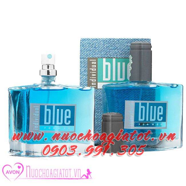 Bộ 2 chai nước hoa nữ AVON BLUE INDIVIDUAL FOR HER 50ML