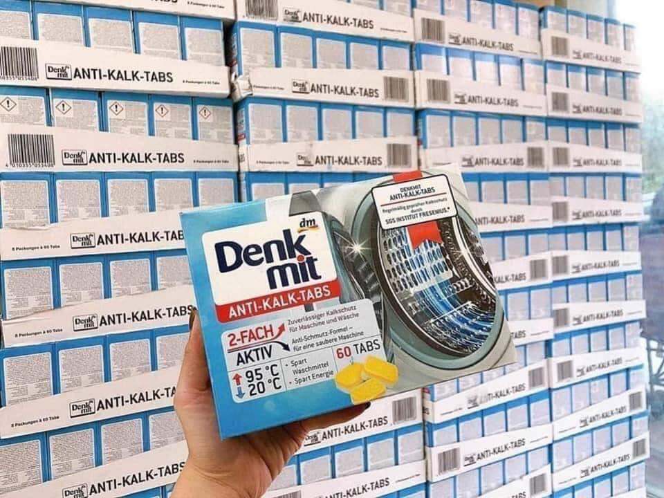 VIÊN TẨY LỒNG MÁY GIẶT 🇩🇪ĐỨC🇩🇪DENKMIT HỘP 60 VIÊN (CÓ BÁN LẺ)