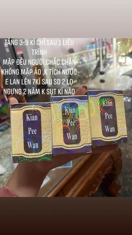 Combo bán sỉ 3 hộp tăng cân kian pee wan_kiện tỳ hoàn