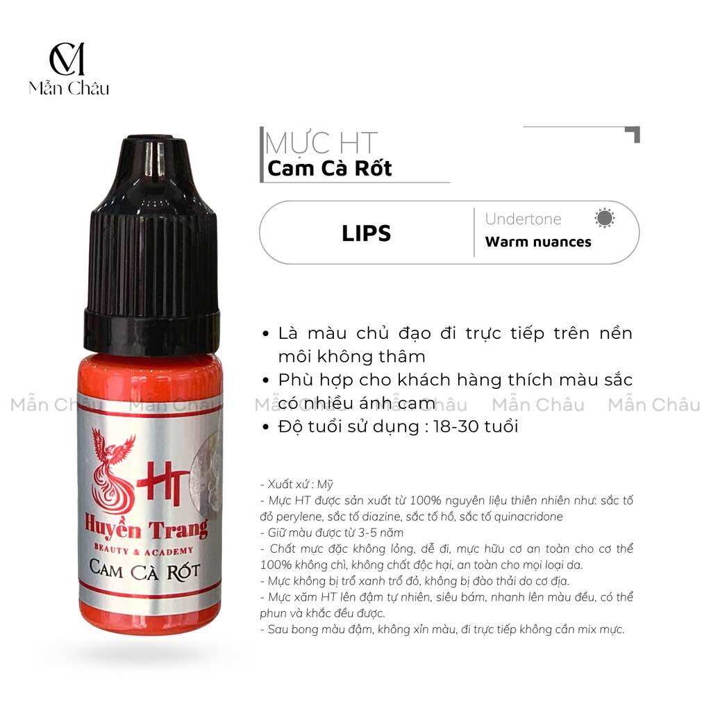 [CHÍNH HÃNG] MỰC HT SIÊU ĐẬM Fullsize 12ml có Minisize