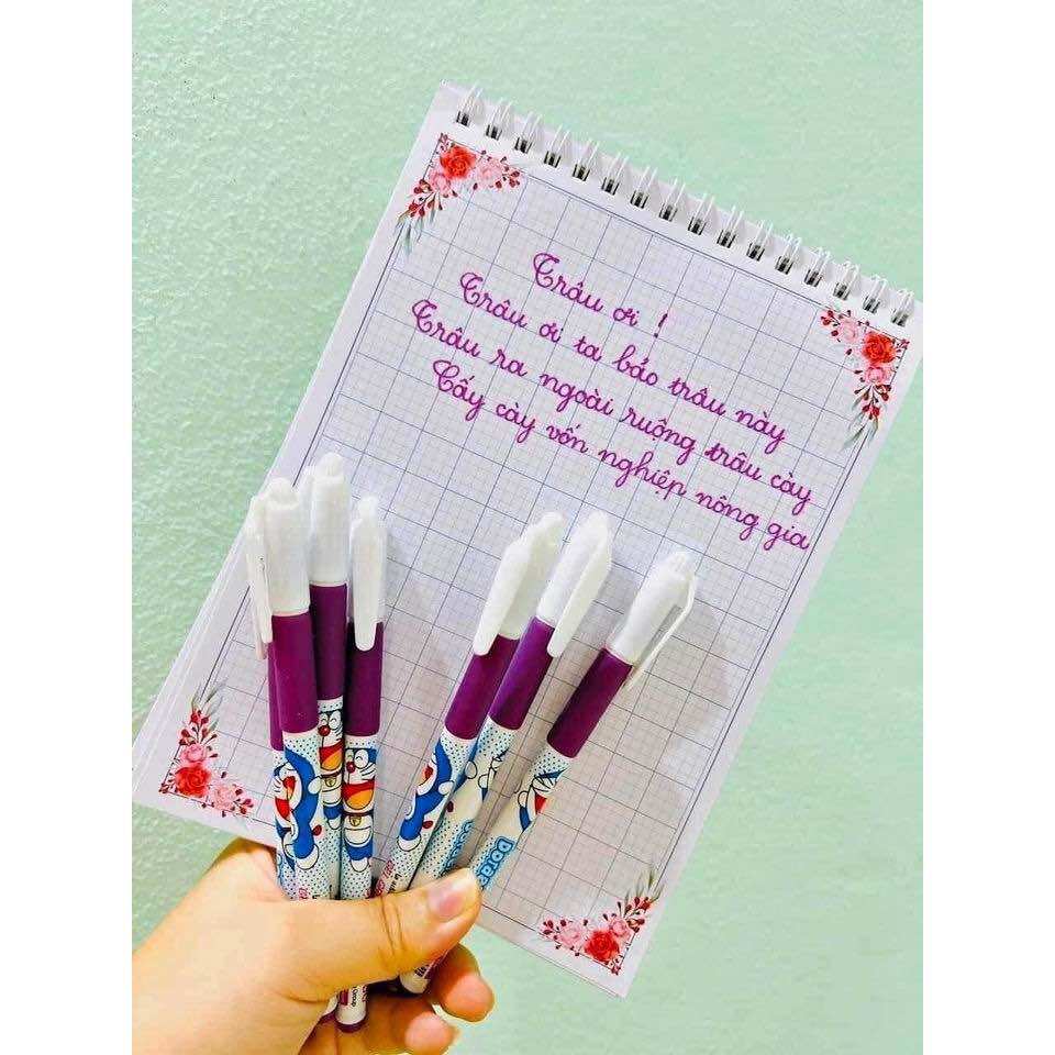 Bút Gel Nước Đoremon Mực Tím