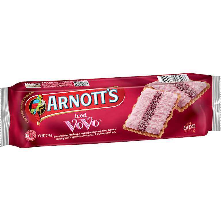 Bánh quy Úc Arnott's Iced Vo Vo Biscuits 210g