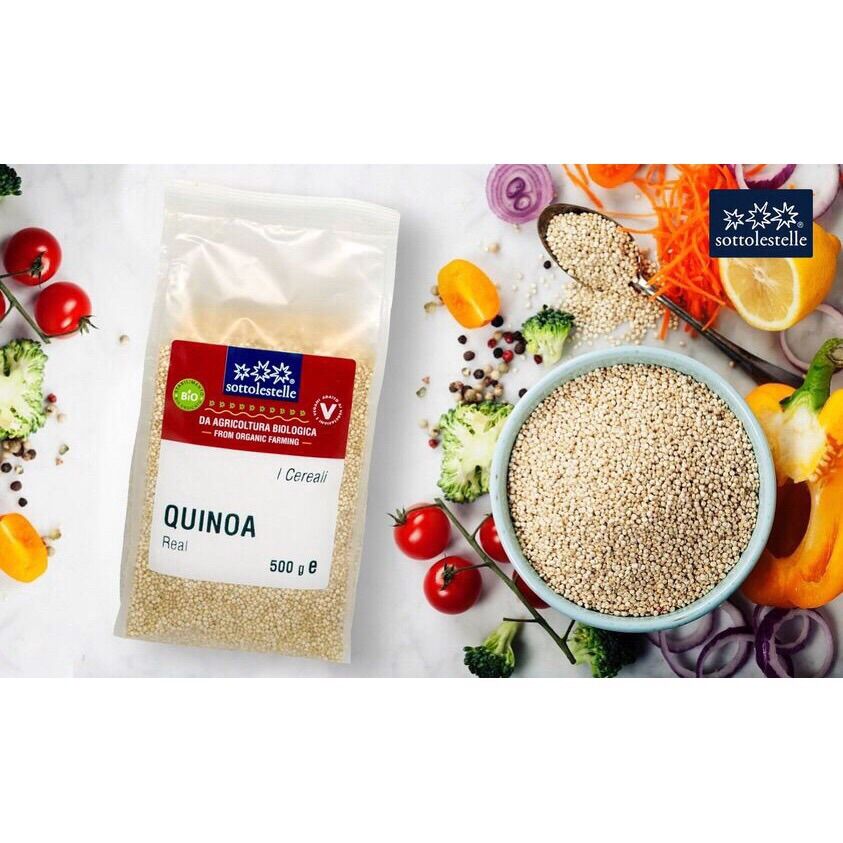 Hạt quinoa trắng hữu cơ 500g Sottolestelle - Ý