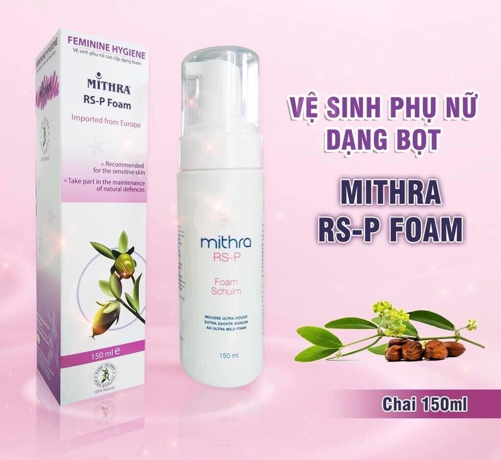 Dung dịch vệ sinh phụ nữ dạng bọt Mithra RS - P Foam dịu nhẹ 150ml