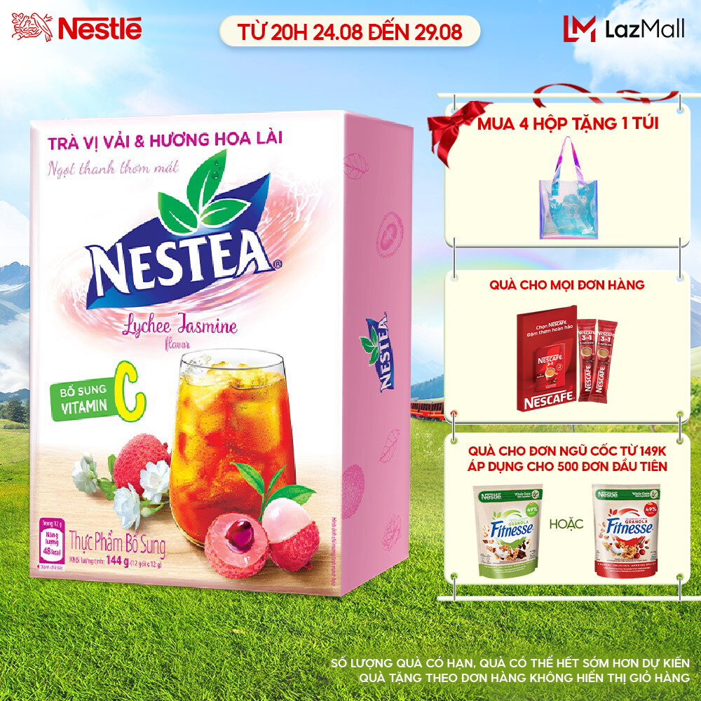Trà nestea vị vải & hương hoa lài