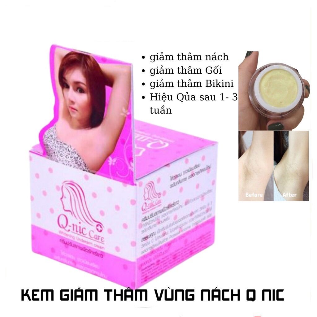 CHE TÊN SP Kem Giảm Thâm Nách Q Nic CARE Thâm Mông, Đầu Gối, Khuỷu Tay Thái Lan 15gr