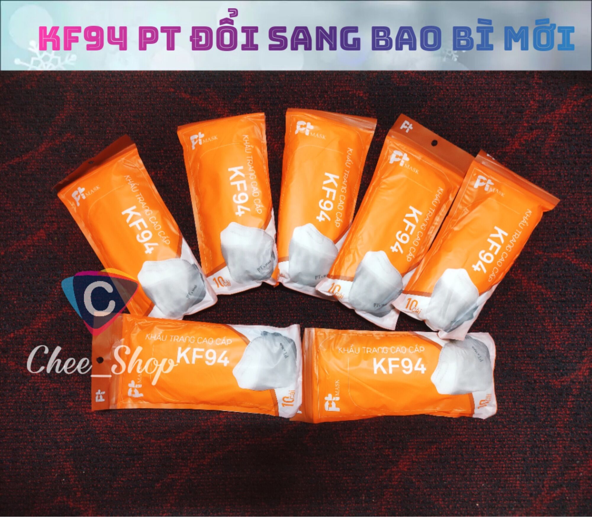 1 Bịch 10 Cái Khẩu Trang KF94 PT Mask