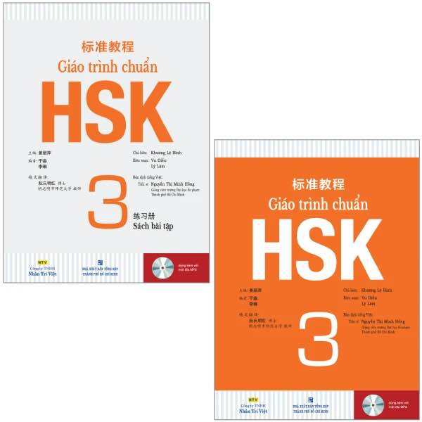 Sách - Giáo trình chuẩn HSK 3-lẻ tùy chọn - Tặng kèm bookmark -Bản đen trắng