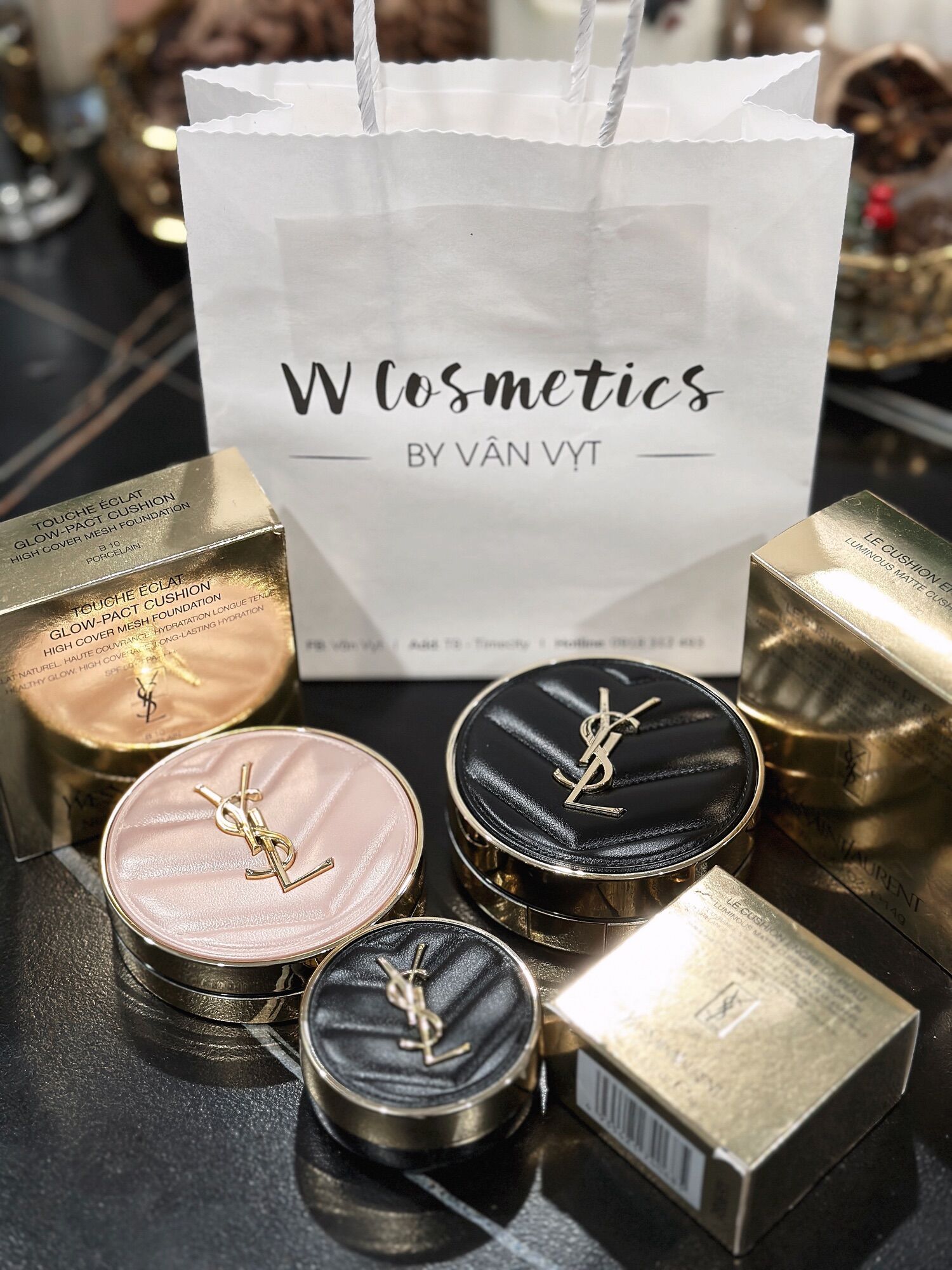 CUSHION YSL BẢN DA Limited màu 10,20