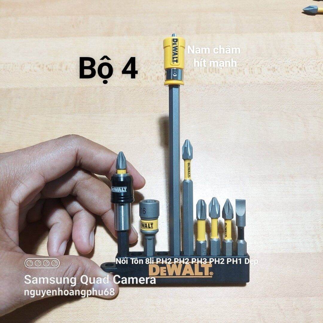 Bộ mũi vít đầu vít Dewalt có các đầu vít thông dụng
