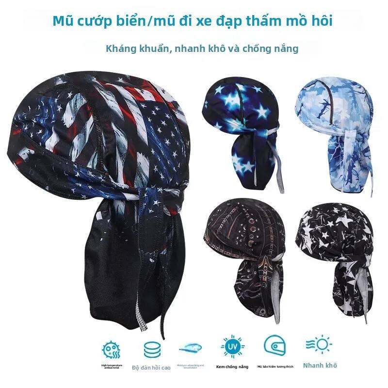 Người Lớn Thấm Hút Mồ Hôi Khăn Trùm Đầu Thể Dục Mũ Cướp Biển Chống Nắng Tóc Quấn Mũ Nhỏ Cho Đi Xe Đạp Chạy Thể Thao Thời Trang