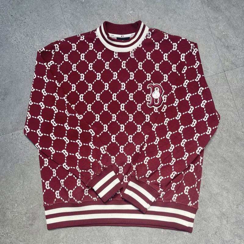 CHÍNH HÃNG - Áo nỉ Sweater MLB Diamond Monogram Jacquard 2022 - 3AMTM0724